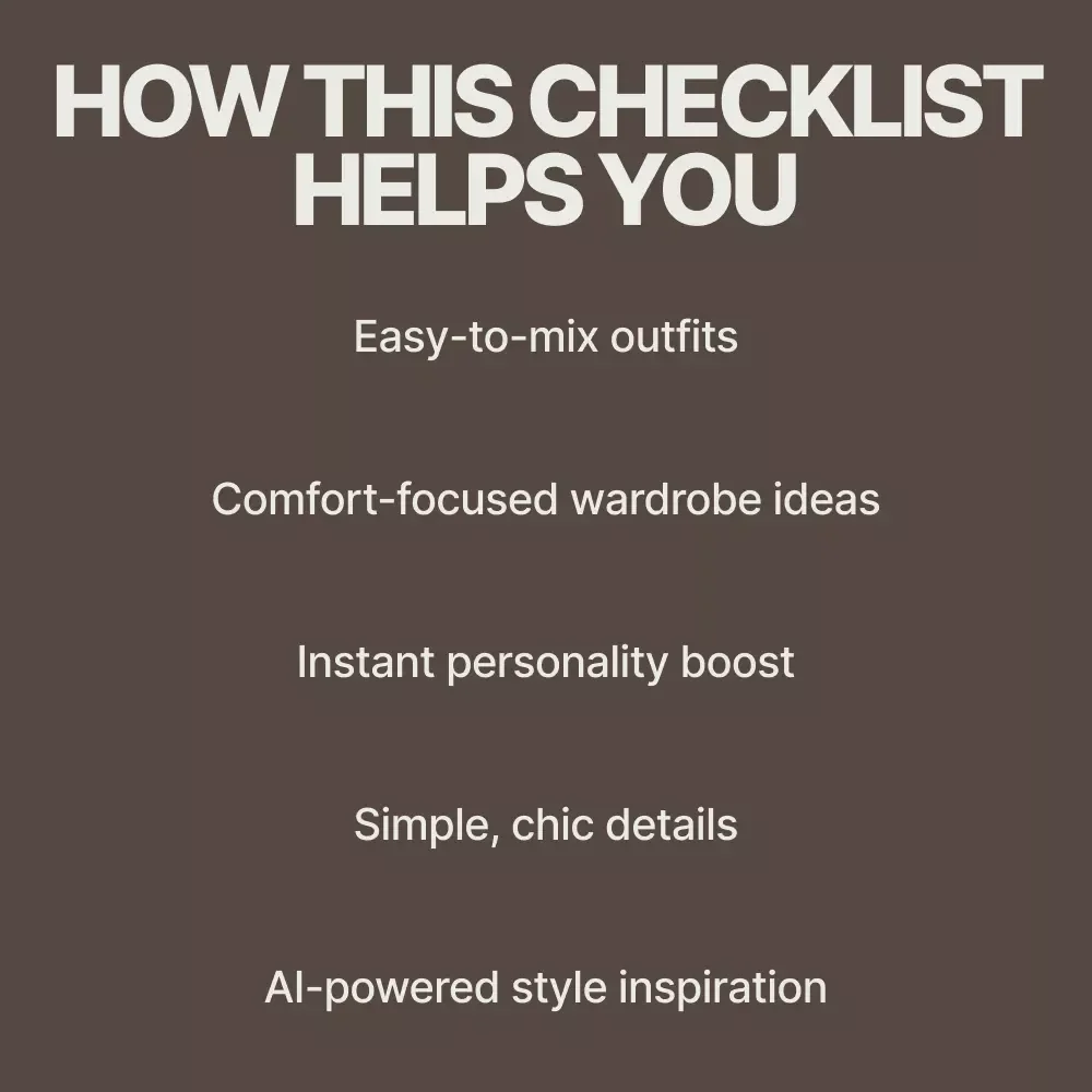 Effortless Everyday Style: The Ultimate Checklist for Women's Casual Outfit Ideas