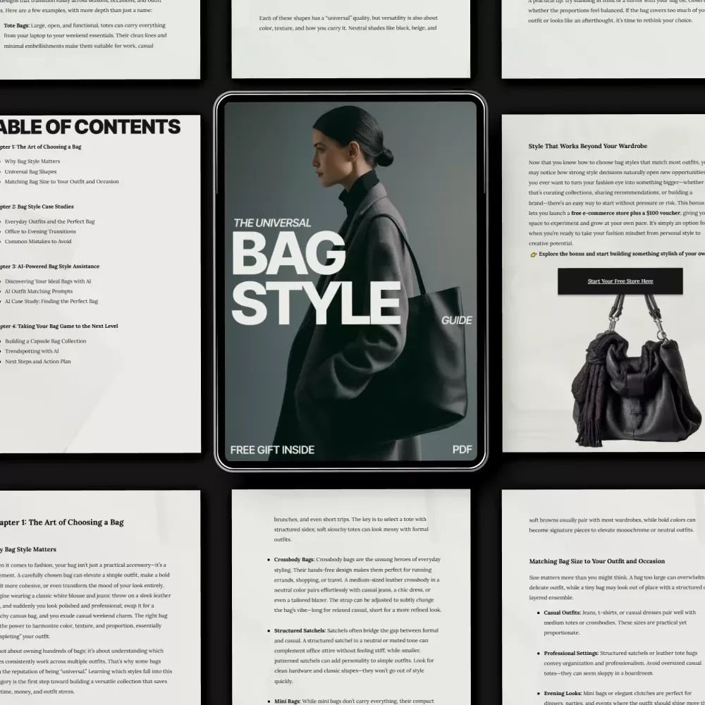 The Universal Bag Style Guide: Discover the Best Bag Styles to Match Your Outfits and Elevate Your Fashion