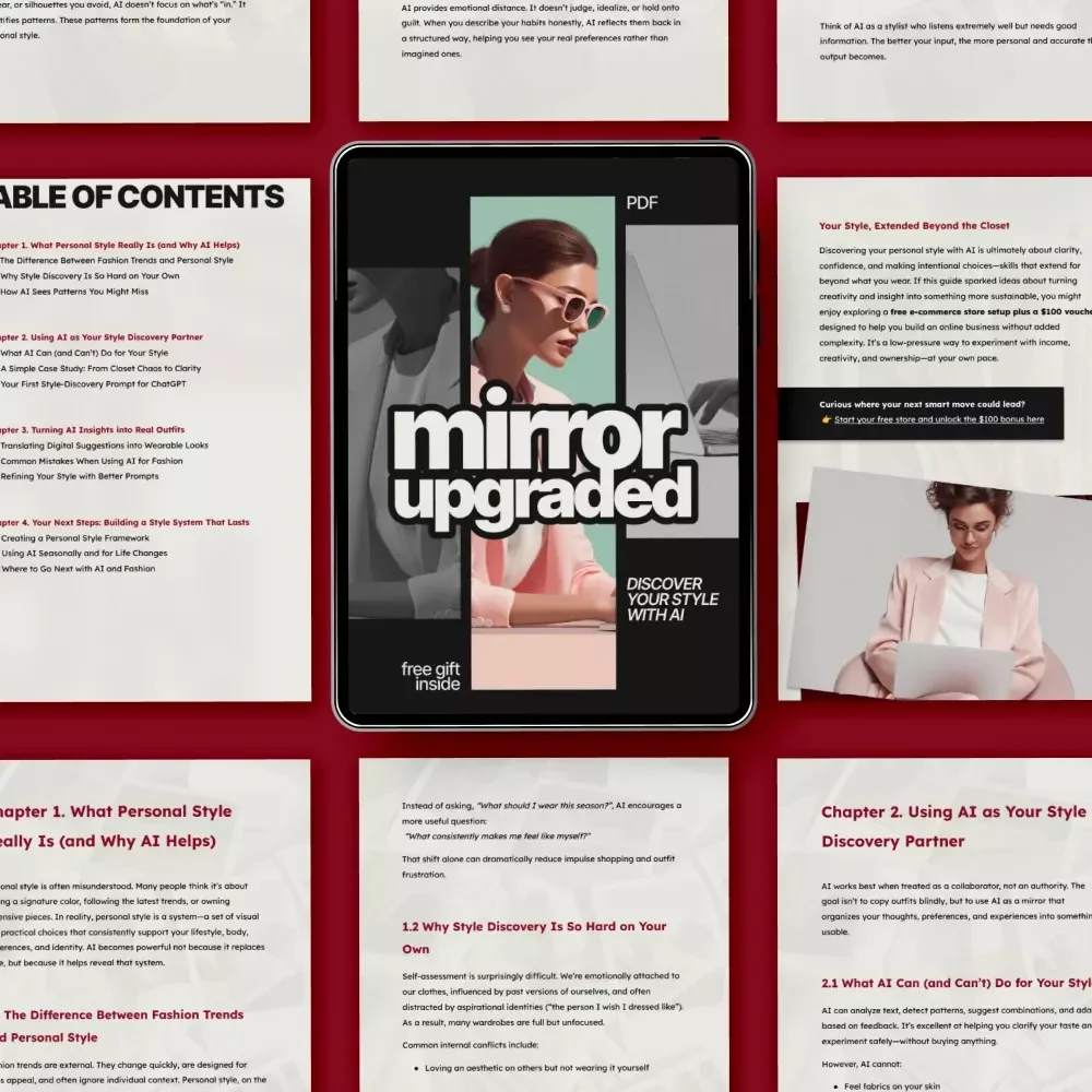Mirror, Upgraded: Discover Your Style with AI - Personal Style Discovery Guide eBook