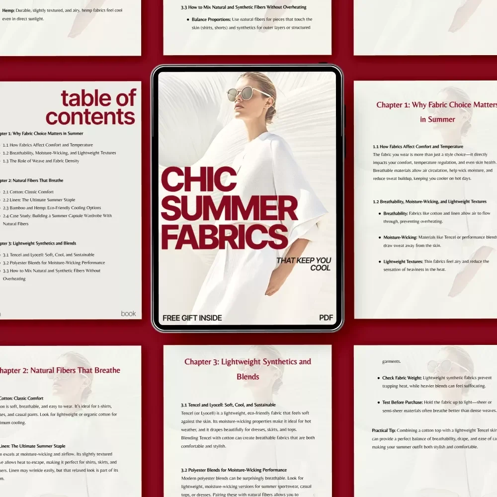 Chic Summer Fabrics That Keep You Cool: A Guide to Breathable, Lightweight Textiles for Hot Weather Comfort