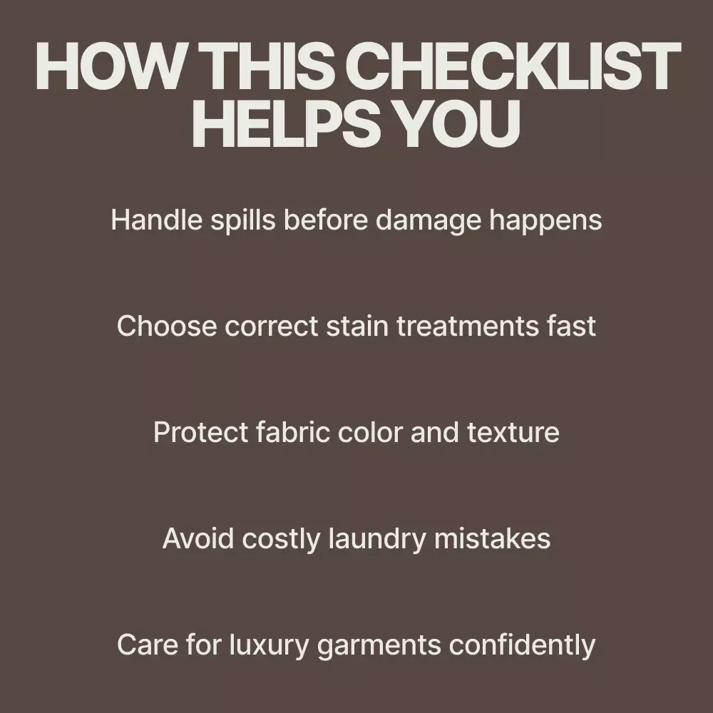 Keep Your Fancy Fabrics Flawless – A Simple Checklist for How to Remove Stains from Delicate Fabrics | Instant Digital Download