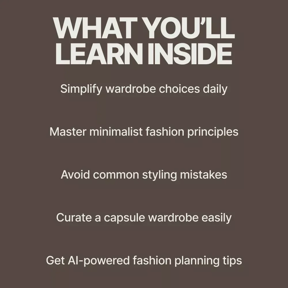 Less Is Luxe: The Minimal Fashion Guide – Ultimate eBook for Timeless, Effortless Style