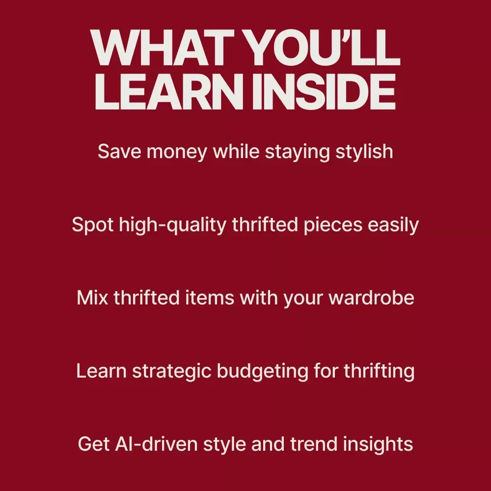 Smart Thrift: Unlocking Style Without Wasting Money - A Strategic Guide to Thrift Shopping