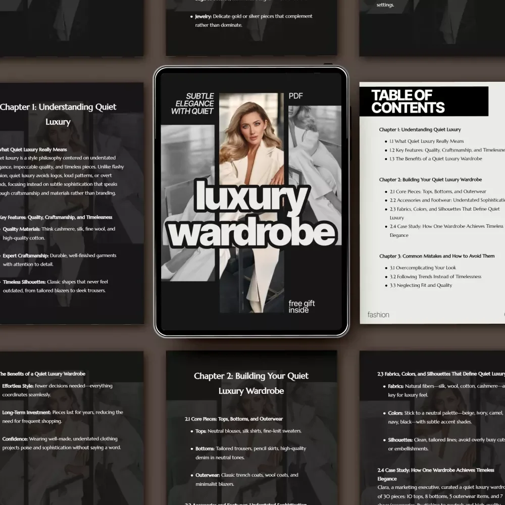 Subtle Elegance with Quiet Luxury Wardrobe: The Ultimate Guide to Timeless, Understated Sophistication