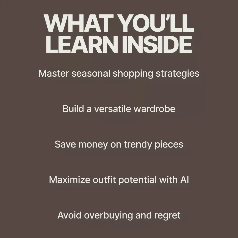 Shop Smart for Seasonal Trends: A Complete Guide to Smart Shopping & AI Fashion Tools