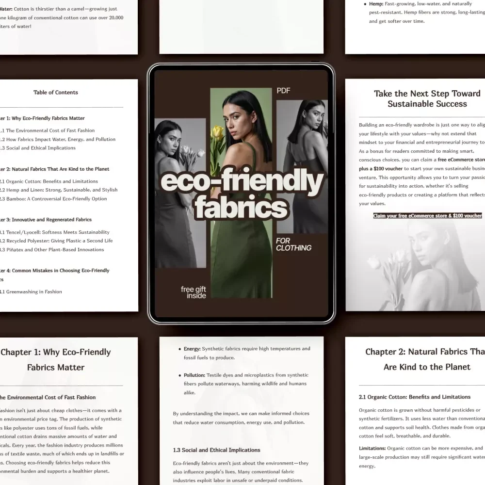 Eco-Friendly Fabrics for Clothing eBook: Your Complete Guide to Sustainable Fashion Choices