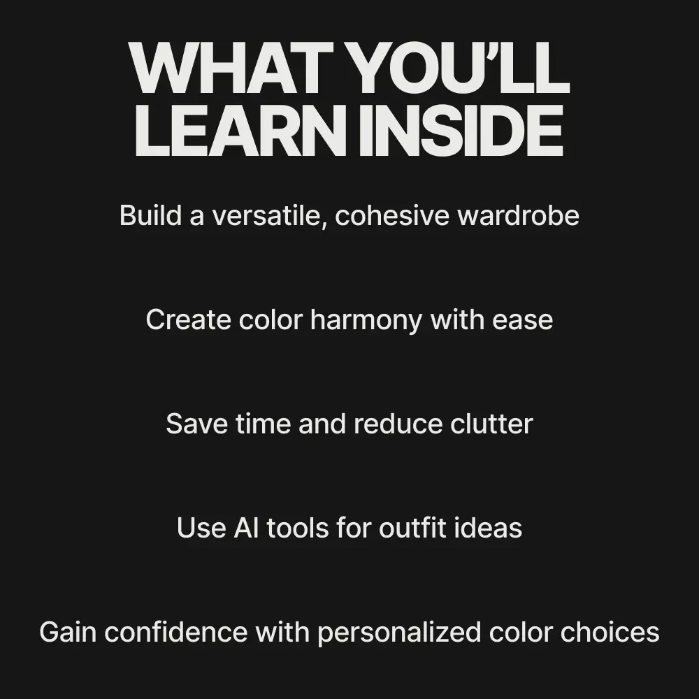 Color Your Style: Capsule Wardrobe Secrets - How to Choose Colors for a Capsule Wardrobe eBook