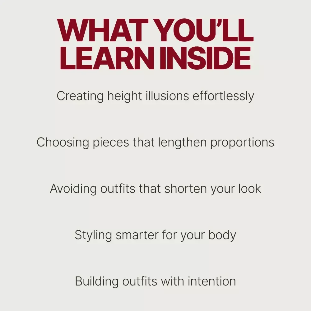Dress Taller Without Heels – A Smart Style Guide on what clothes make me look taller, Visual Styling Rules & Outfit Formulas