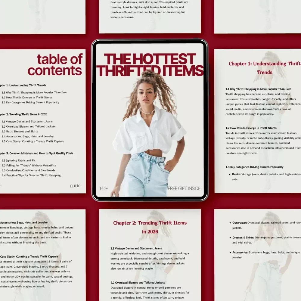 The Hottest Thrifted Items: A Trendsetter's Guide to Thrift Shopping and Styling