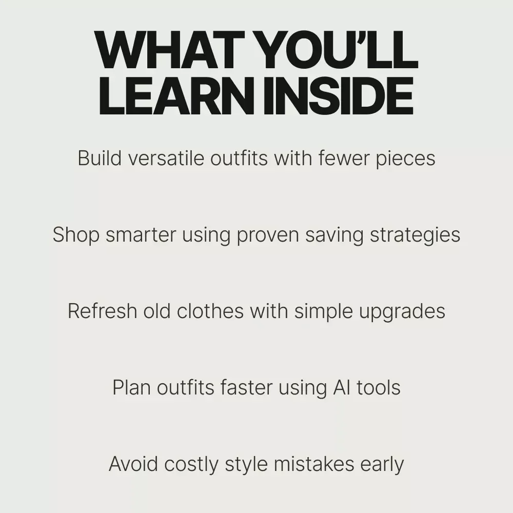 Smart Style on a Shoestring – Budget Style Hacks eBook for Affordable Fashion, Smart Wardrobe Building & Everyday Outfit Confidence