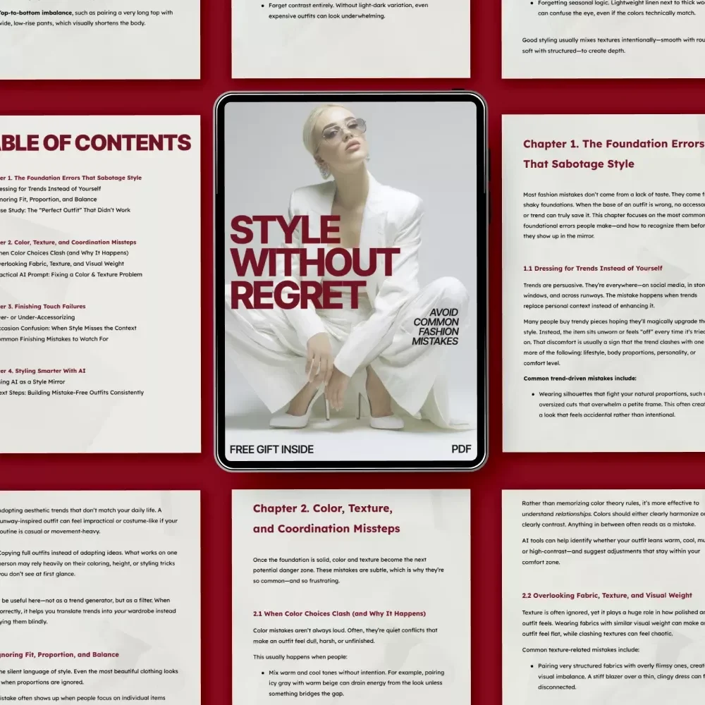 Style Without Regret: Avoid Common Fashion Mistakes – A Practical Styling Guide on what fashion mistakes to avoid when styling