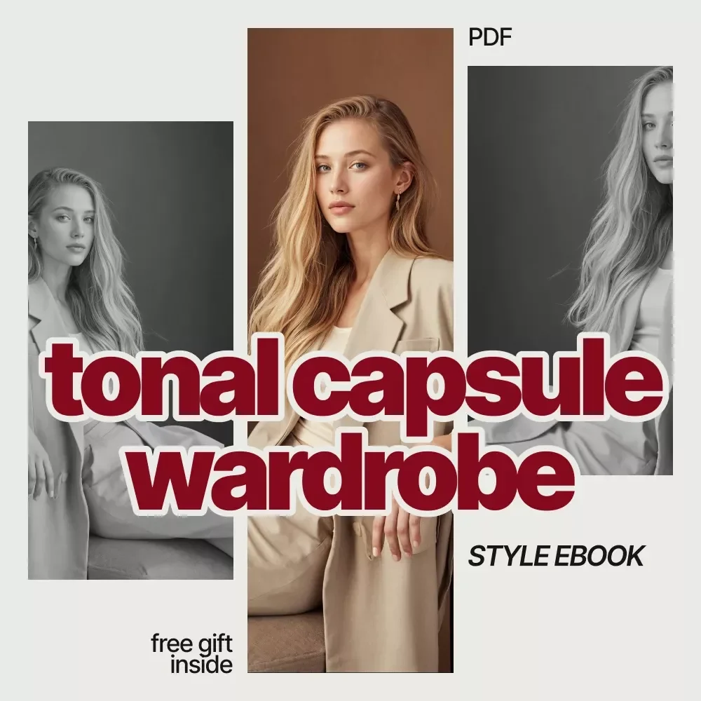 Tonal Capsule Wardrobe Magic – Ebook Guide Explaining What Is a Tonal Capsule Wardrobe Formula, Minimalist Style System, AI Styling, Effortless Outfit Planning