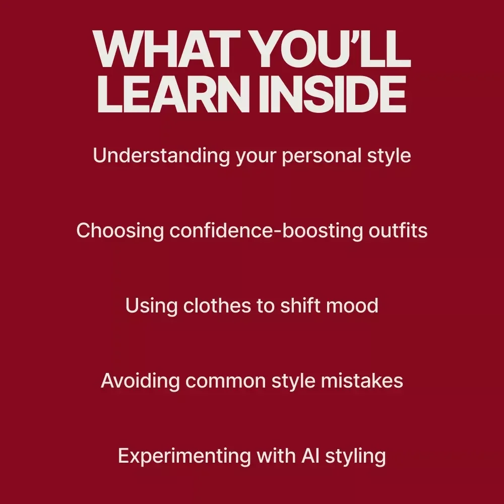 Confidence in Style: An Empowering eBook Guide on How to Feel Confident in What I Wear, Build Outfits You Love, and Dress With Purpose Every Day