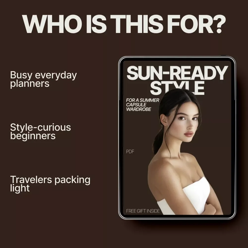 Sun-Ready Style for a Summer Capsule Wardrobe | eBook Guide Answering what pieces make a summer capsule wardrobe