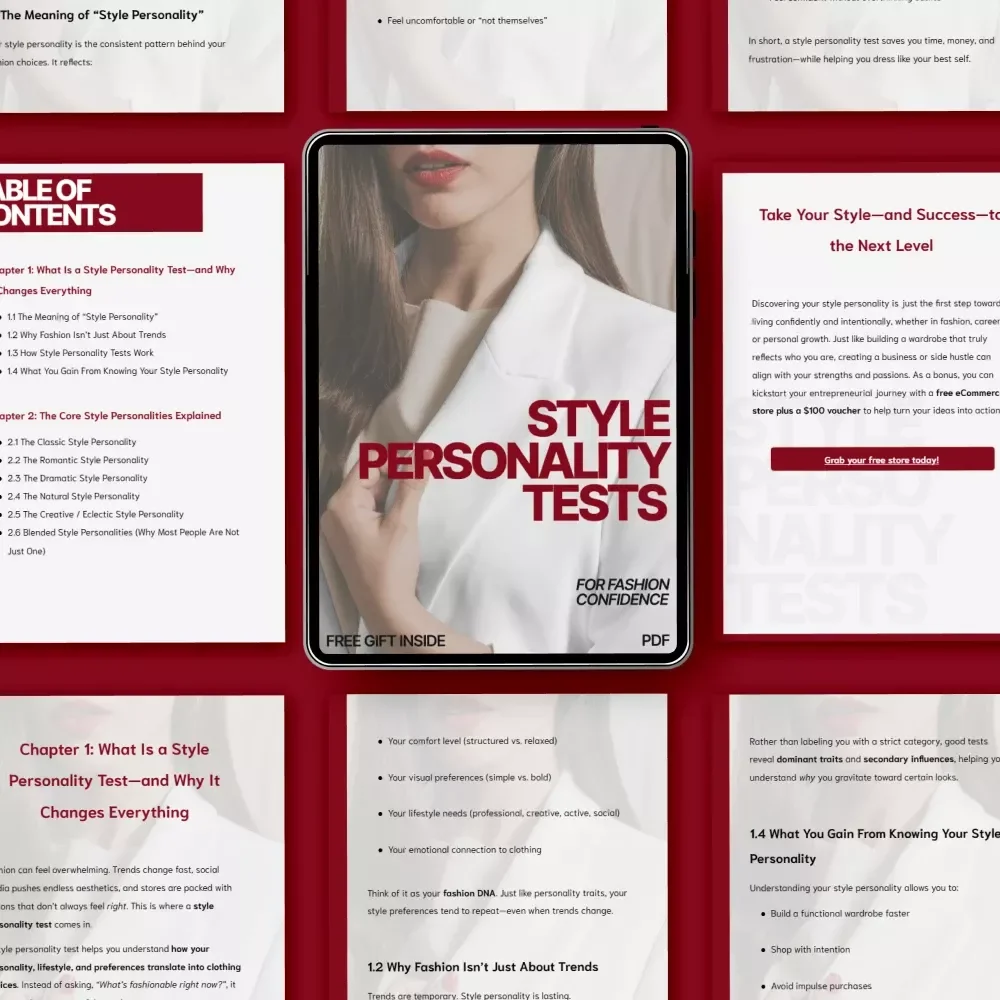 Style Personality Tests for Fashion Confidence - Discover Your Perfect Fashion Style Personality eBook