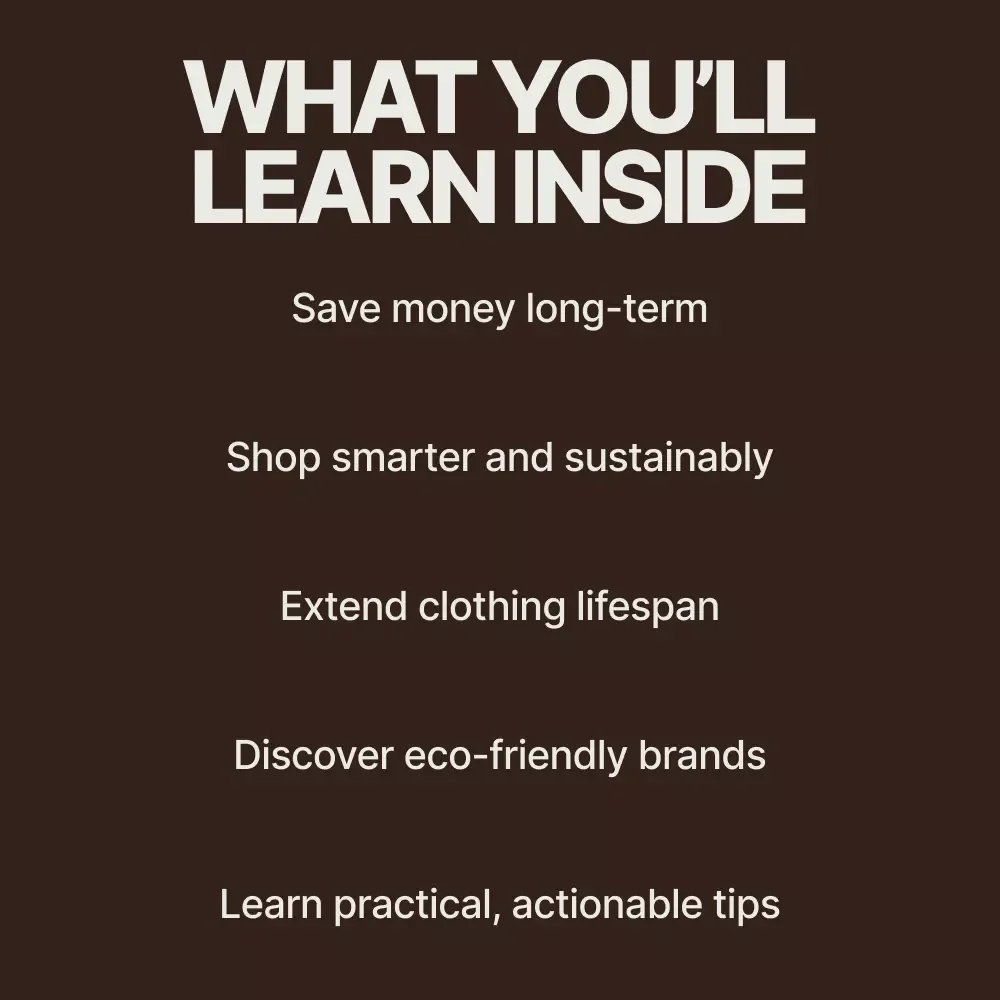 How Eco-Friendly Fashion Choices Can Save You Money - A Guide to Sustainable Fashion for Saving Money