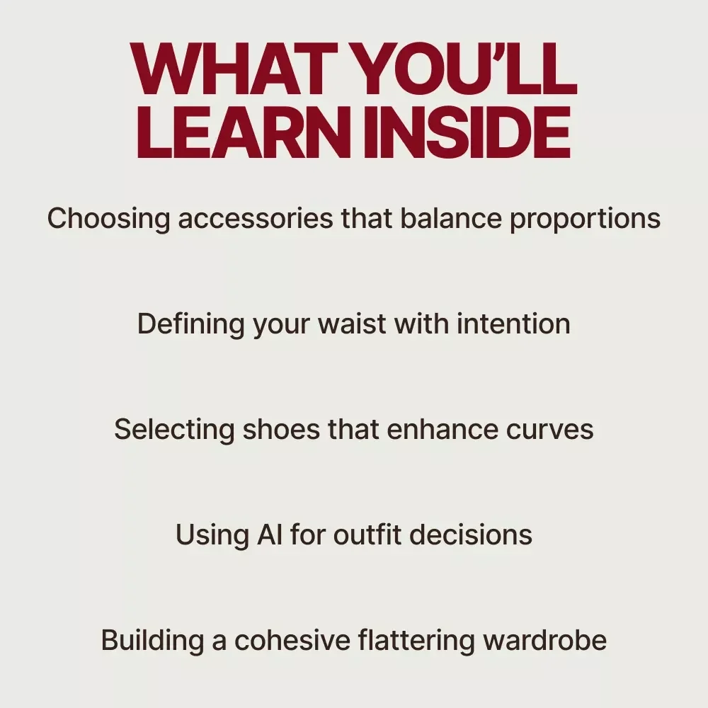 Harmony Guide for Hourglass Bodies – Style & Outfit Blueprint Answering what outfits work for hourglass body type | Digital eBook