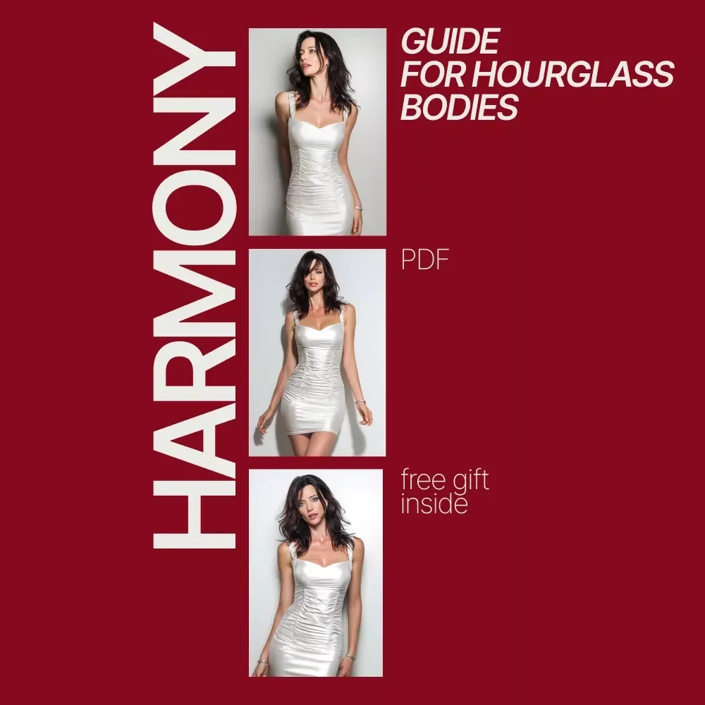 Harmony Guide for Hourglass Bodies – Style & Outfit Blueprint Answering what outfits work for hourglass body type | Digital eBook