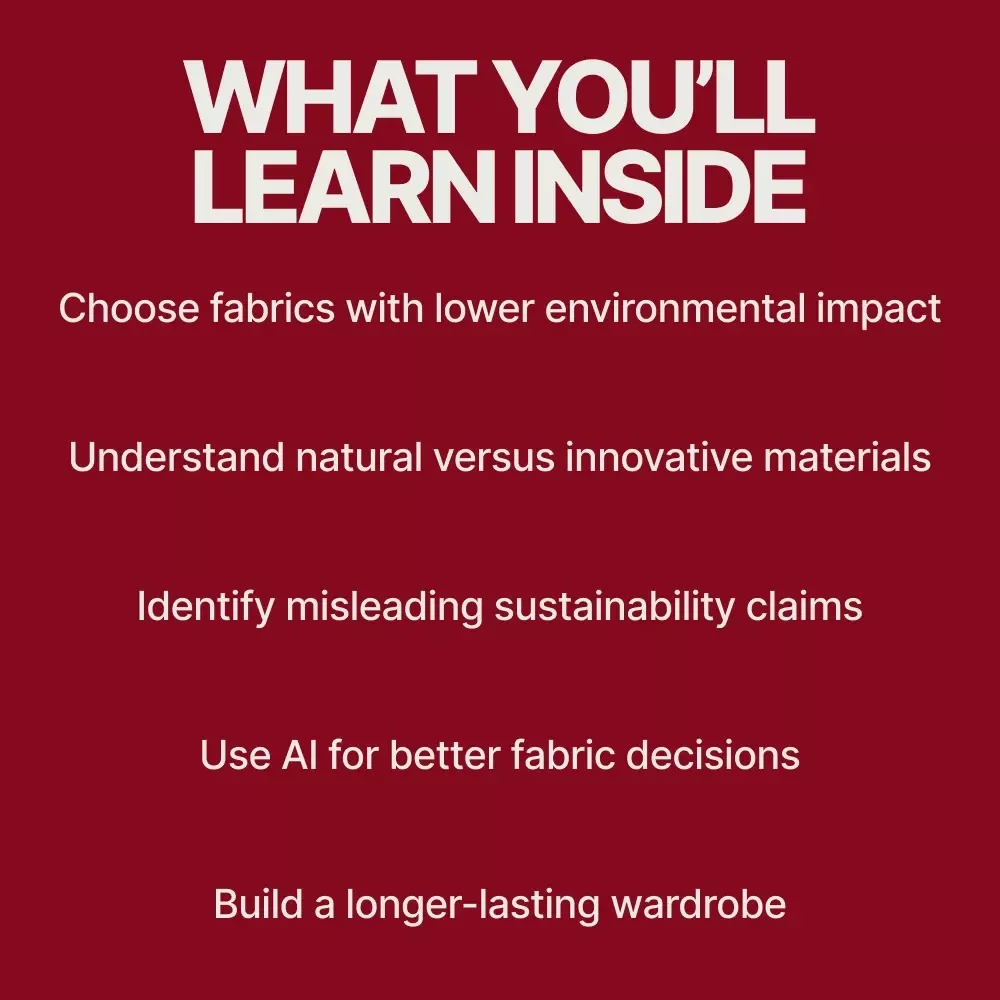 Smart Fabrics for a Sustainable Future | Ebook Guide on What Materials Are Most Sustainable Fabrics, AI-Powered Fabric Choices & Ethical Fashion