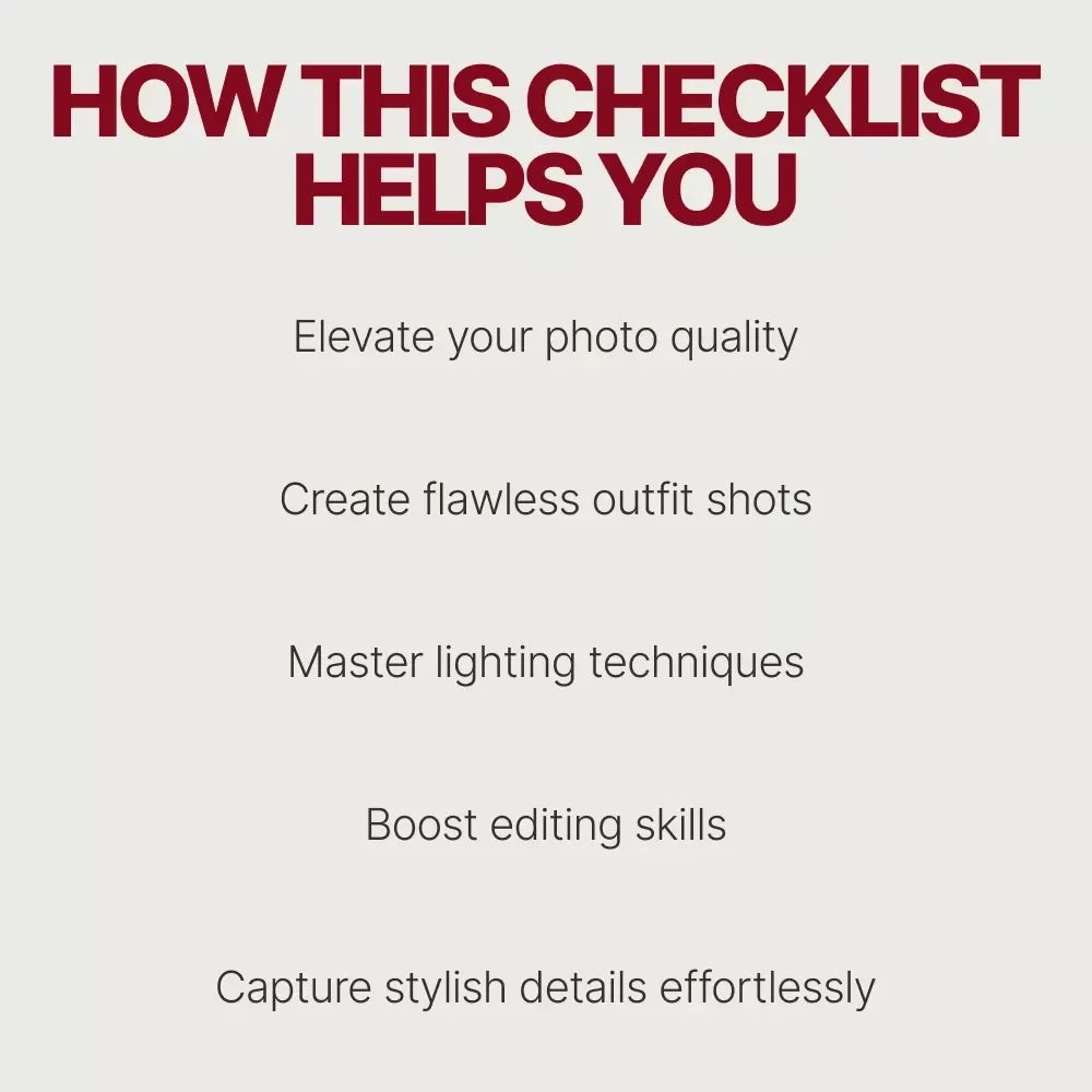 Snap It in Style: iPhone Outfit Photo Checklist - How to Take Outfit Photos with iPhone