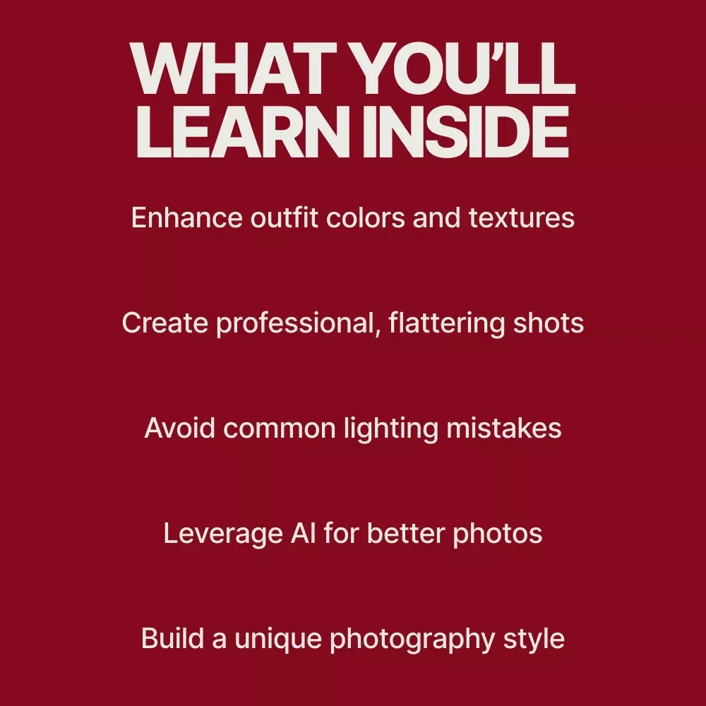 Light Up Your Style: Outfit Photography Secrets – The Ultimate Guide to Lighting Your Fashion Photos