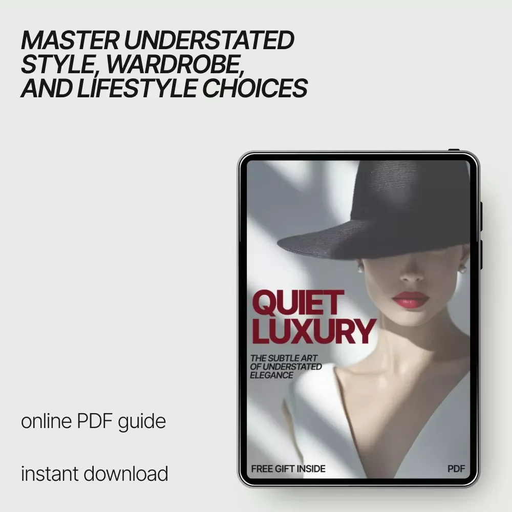 Quiet Luxury: The Subtle Art of Understated Elegance – A Modern Style Guide | quiet luxury style trend explained | Minimalist Wardrobe & Lifestyle Digital Download