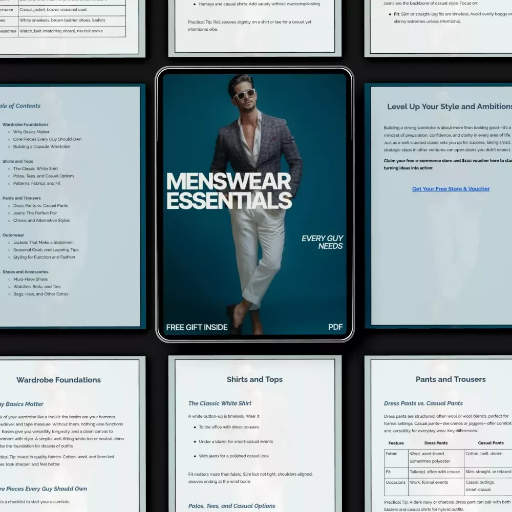 Menswear Essentials Every Guy Needs: A Complete Guide to Building Your Perfect Wardrobe