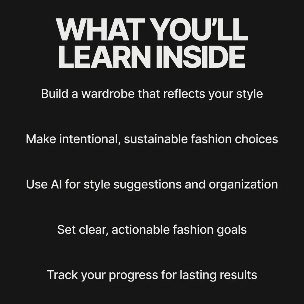 Mindful Fashion Goals: Create Your Style with Purpose - eBook Guide on How to Set Mindful Fashion Goals