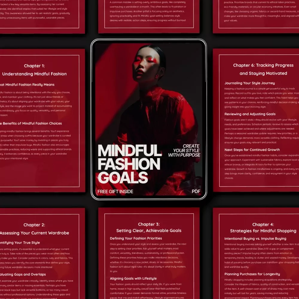 Mindful Fashion Goals: Create Your Style with Purpose - eBook Guide on How to Set Mindful Fashion Goals