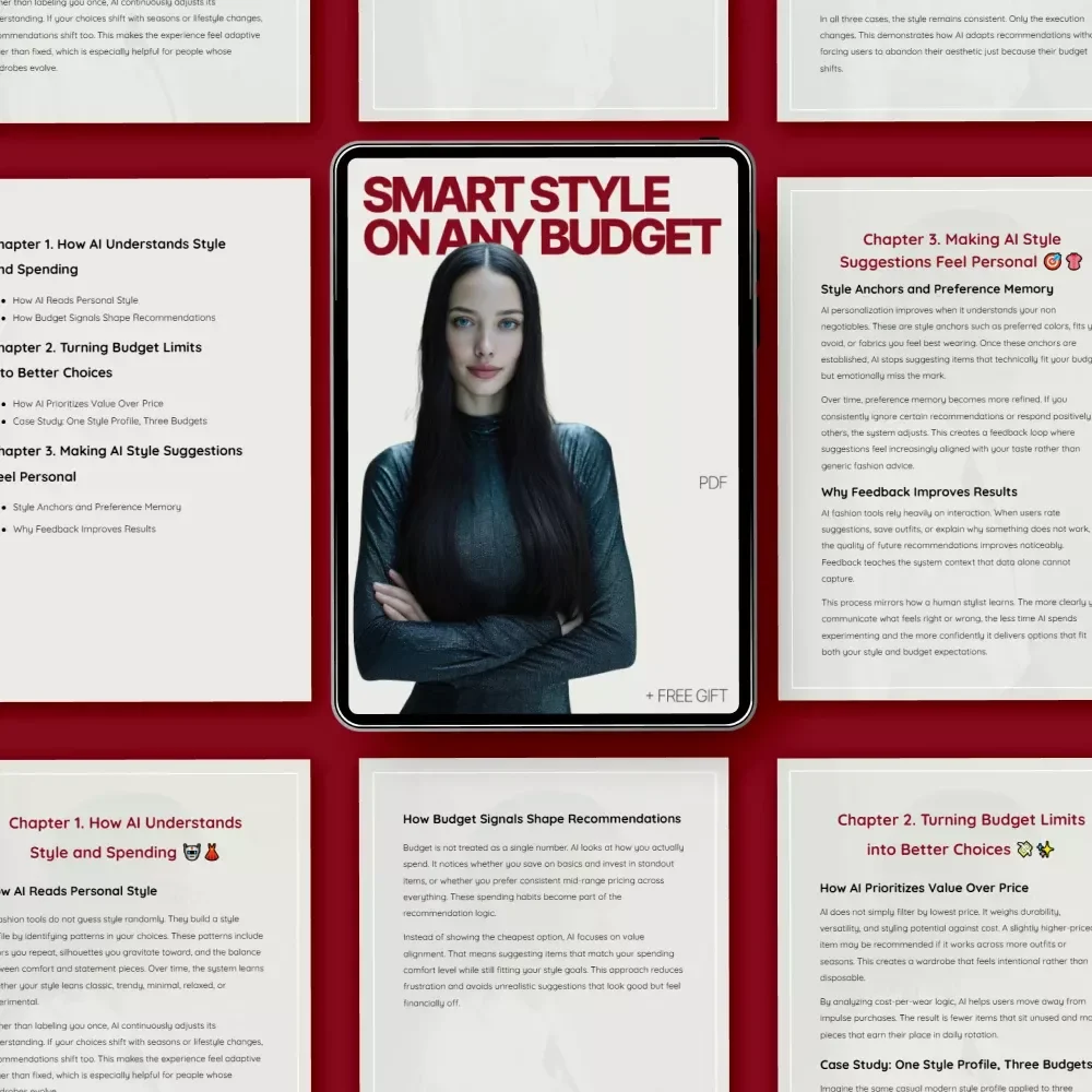 Smart Style on Any Budget – AI Fashion Guide | Ebook on how ai can suggest clothes that fit budget and style