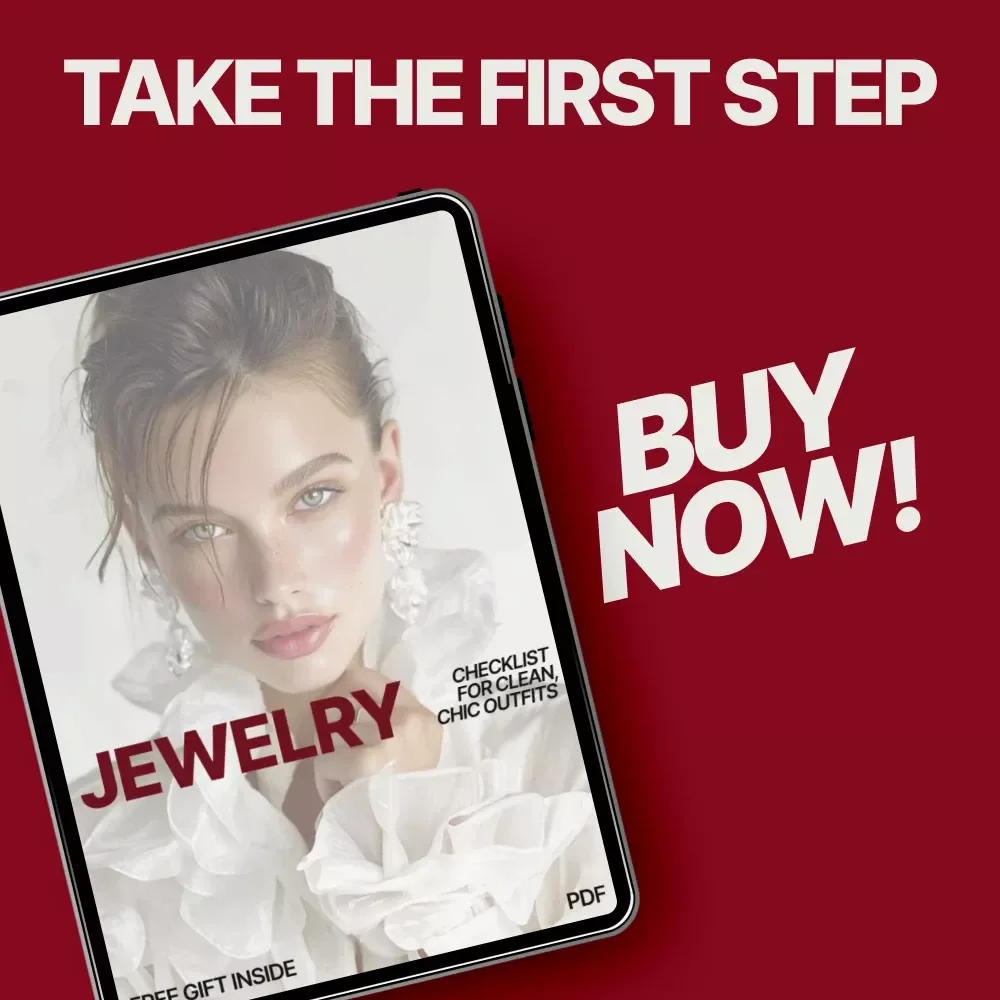 Jewelry Checklist for Clean, Chic Outfits – Minimal Jewelry Guide | What Jewelry Goes With Minimal Outfits | Effortless Everyday Style Digital Checklist