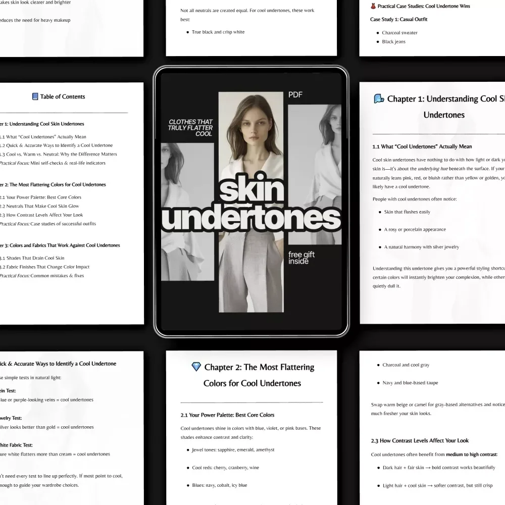 Clothes That Truly Flatter Cool Skin Undertones – A Practical Style Guide Answering What Clothes Suit Cool Skin Undertones