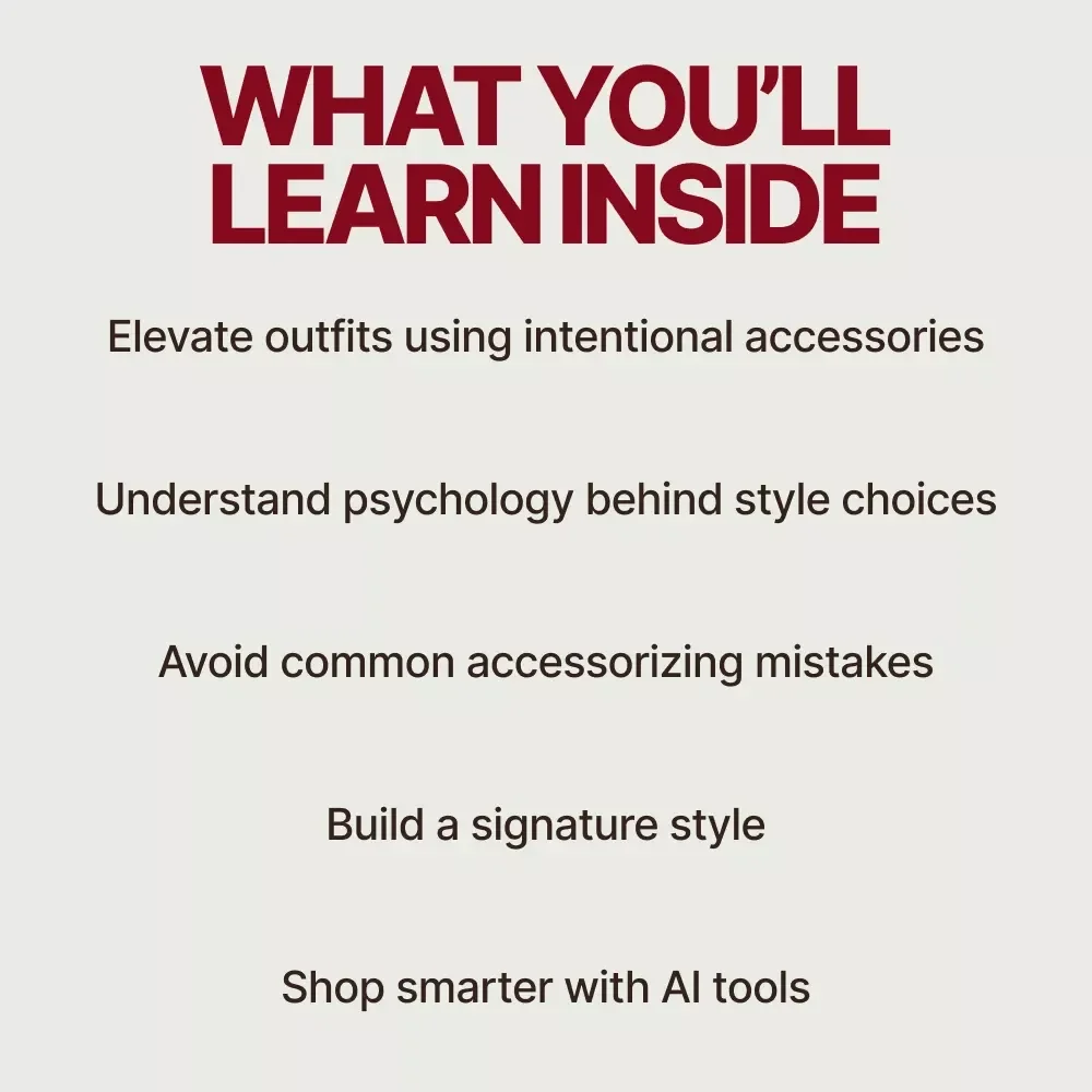 The Magic Touch: How Accessories Transform Everyday Outfits | Style Guide Answering what accessories elevate simple outfits