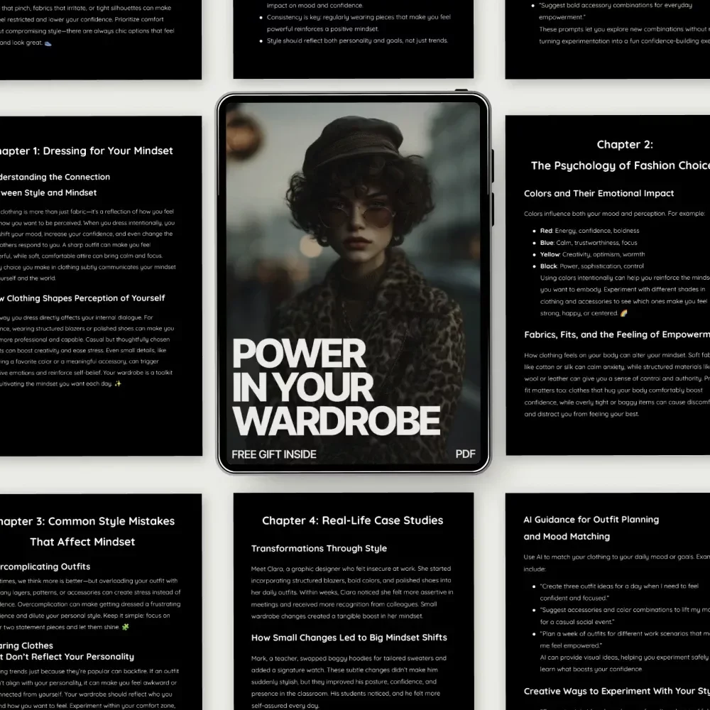 Power in Your Wardrobe – Ebook on How Style Confidence Changes Mindset, Personal Style Psychology & Everyday Confidence Boost
