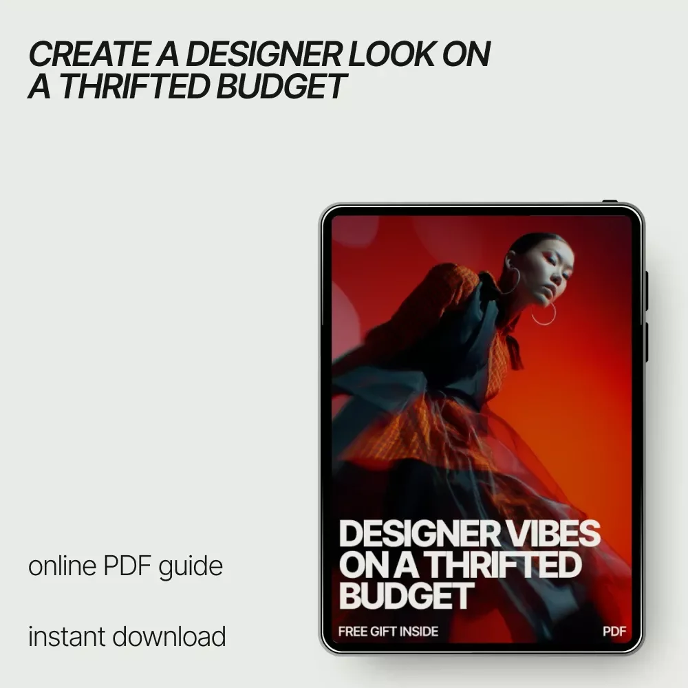 Designer Vibes on a Thrifted Budget: How to Make Thrifted Outfits Look Designer | eBook Guide