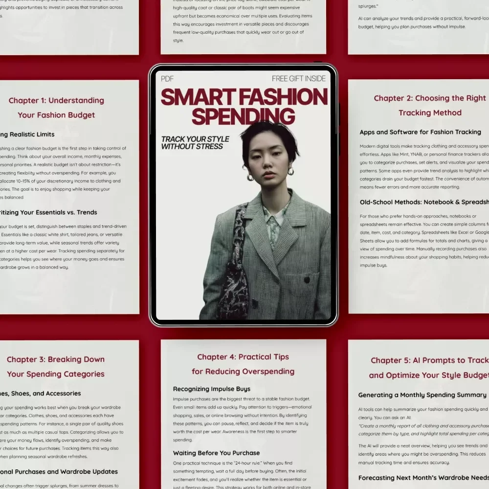 Smart Fashion Spending: Track Your Style Without Stress | eBook Guide on How to Track Spending on Clothes and Accessories