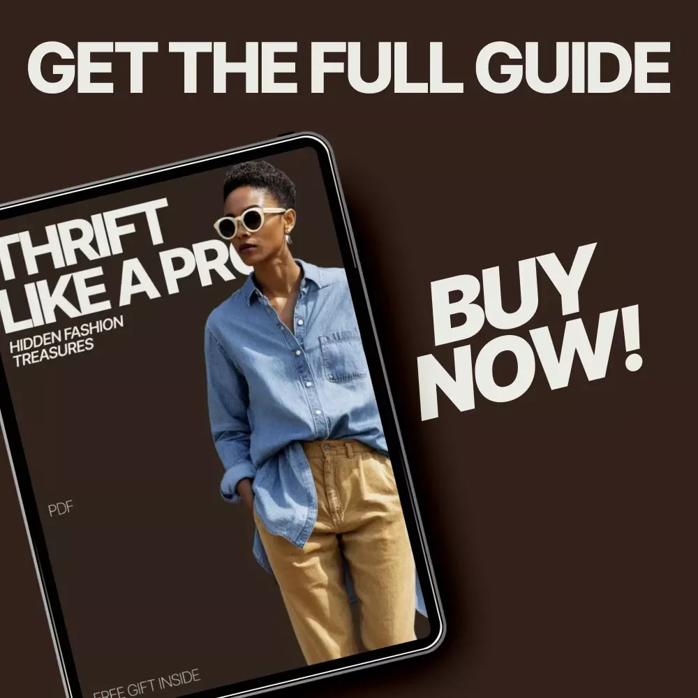 Thrift Like a Pro: Hidden Fashion Treasures | Ultimate Thrifting Guide eBook | How to Shop Thrift Stores Like a Pro for Stylish Finds