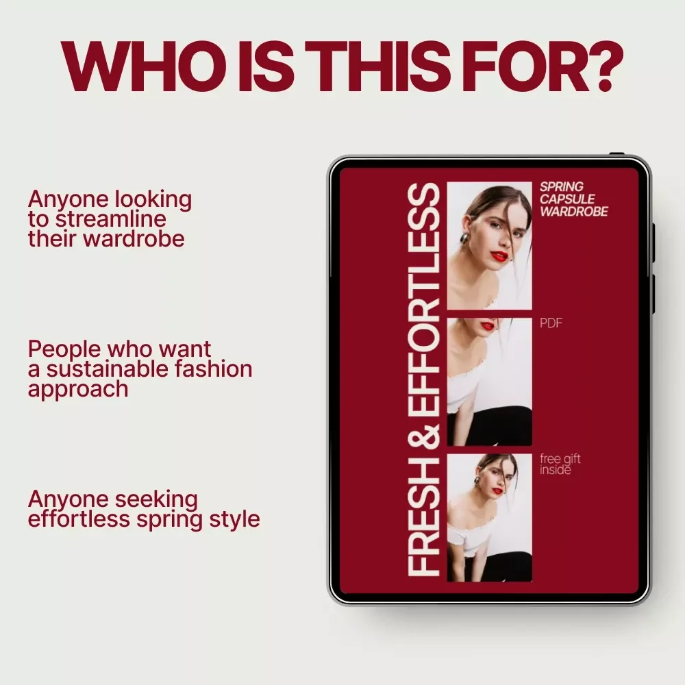 Fresh & Effortless Spring Capsule Wardrobe eBook: The Ultimate Guide to Curating Your Perfect Spring Wardrobe