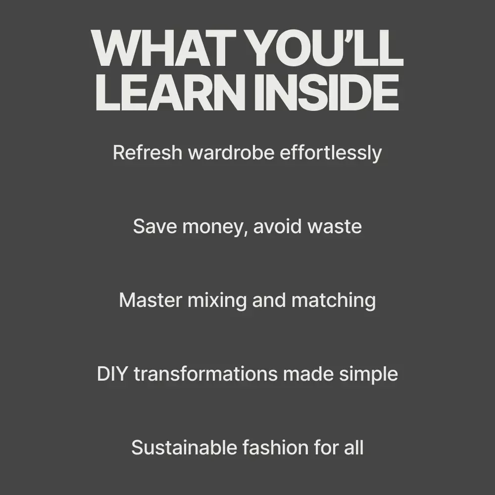 Revive Your Wardrobe: Style from Old Clothes - Create Stylish Outfits from What You Already Own