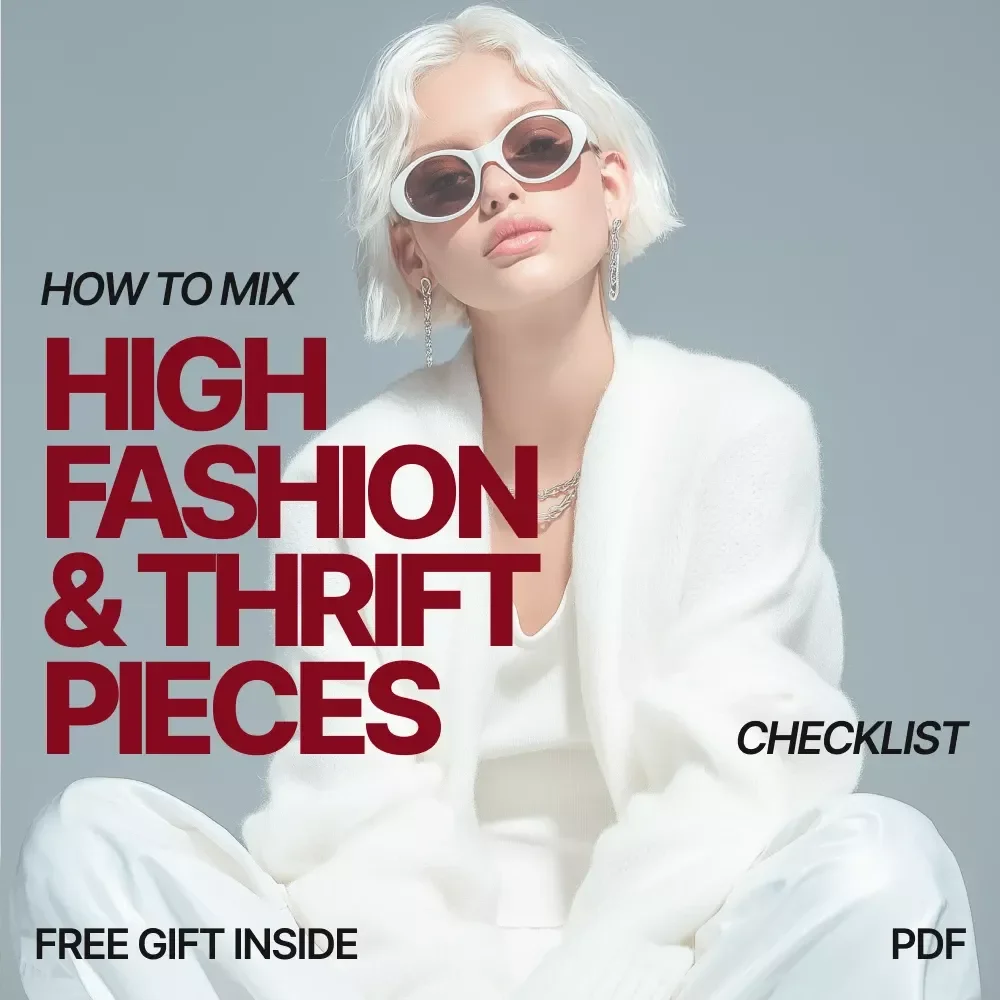 How to Mix High Fashion & Thrift Pieces Checklist | Fashion Guide for Curated Style