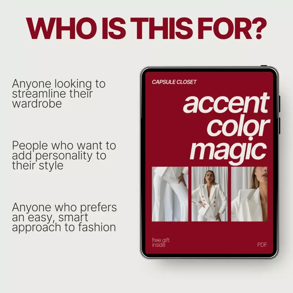 Capsule Closet Accent Color Magic: A Simple Guide to Adding Personality & Pop to Your Capsule Wardrobe