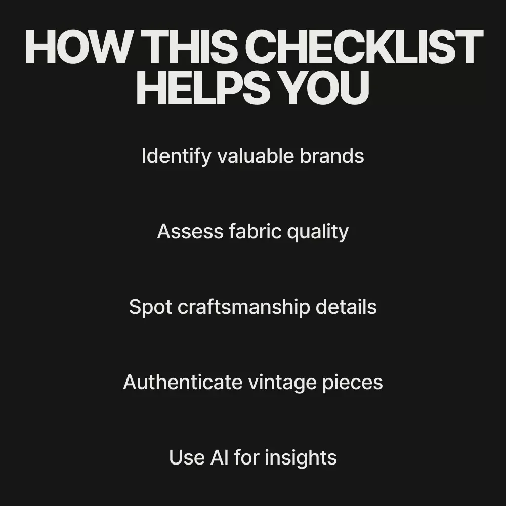 Vintage Treasure Hunter: How to Spot High-Value Vintage Items - Ultimate Checklist Guide for Collectors