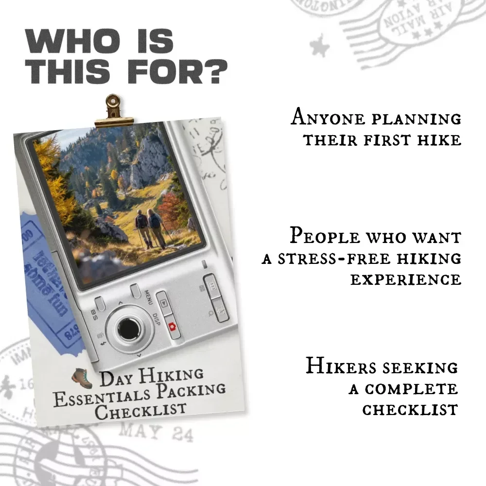 Day Hiking Essentials Packing Checklist - The Ultimate Digital Guide for Beginners & Experts