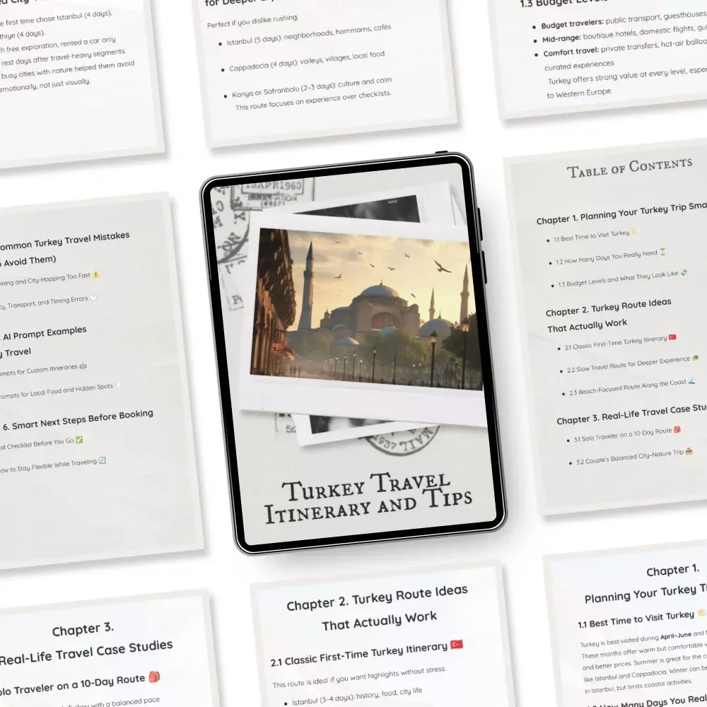 Turkey Travel Itinerary and Tips: The Ultimate Digital Guide for Your Dream Trip