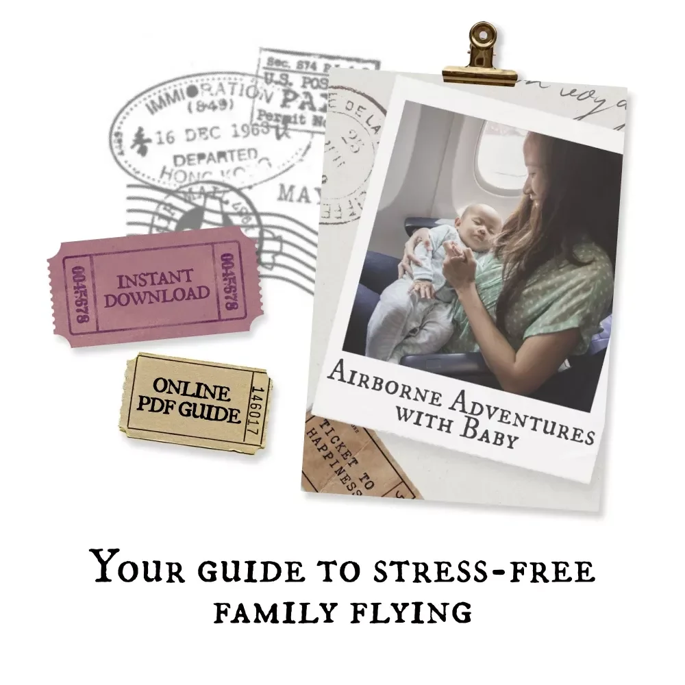 Airborne Adventures with Baby | Digital eBook Guide for Parents | Practical Tips on How to Fly with a Baby | Stress-Free Family Travel Made Simple