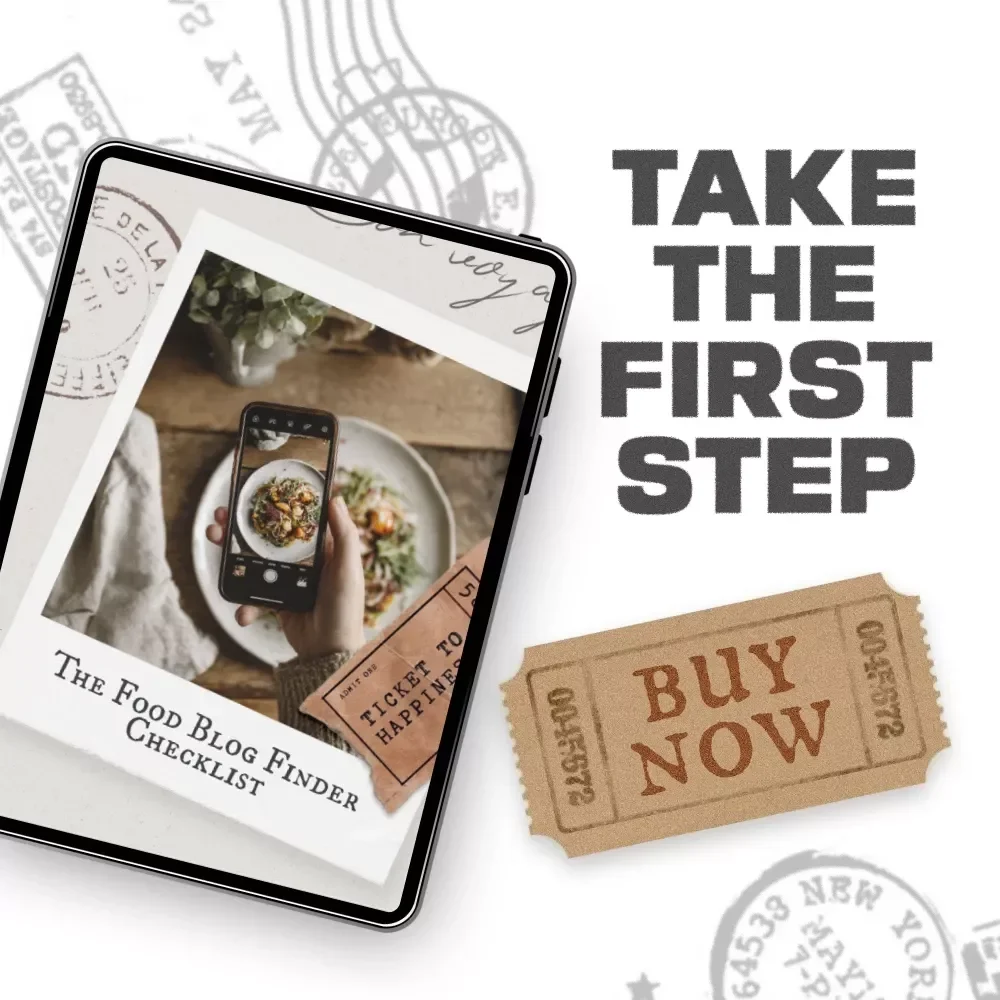 The Food Blog Finder Checklist – Ultimate Printable Checklist for Food Lovers | How to Use Food Blogs to Find Good Food | Digital Download