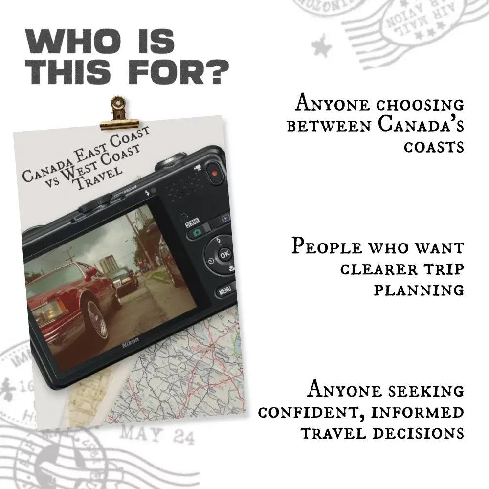 Canada East Coast vs West Coast Travel | Ultimate Comparison eBook for Planning Your Perfect Canadian Adventure