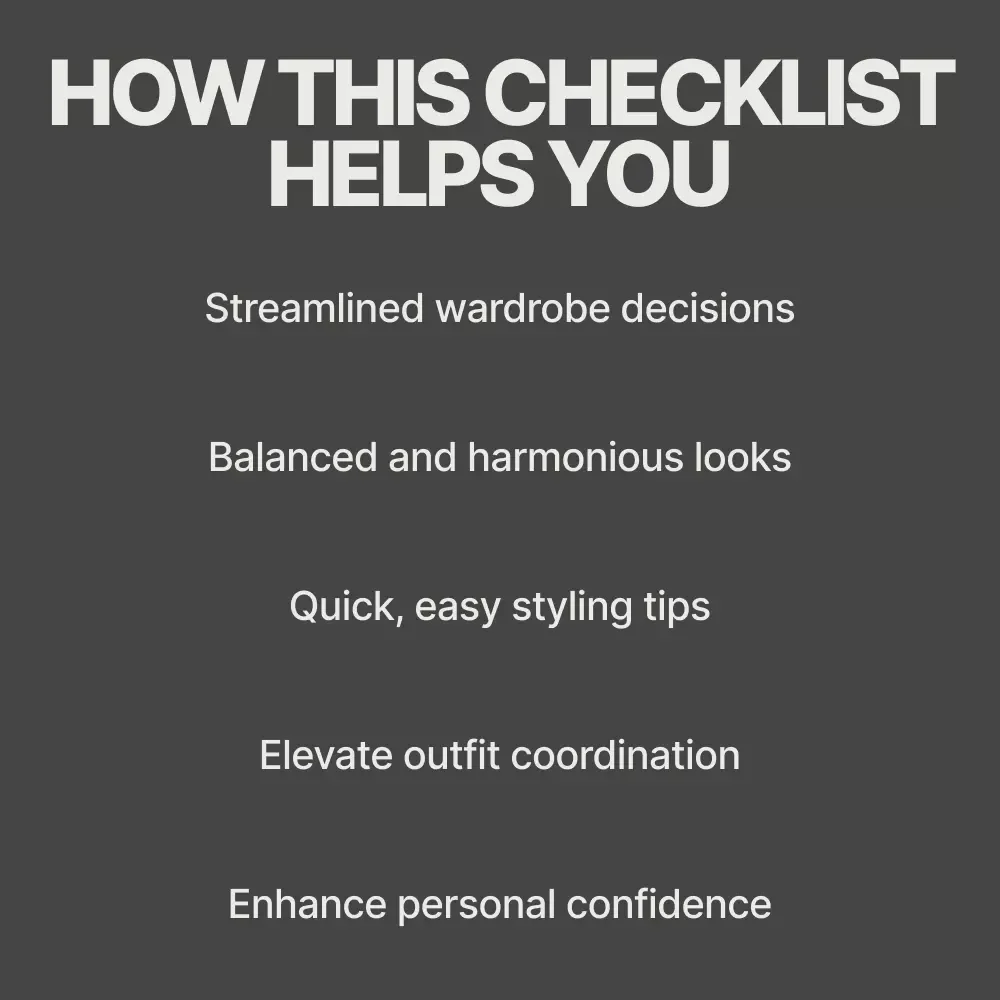 Everyday Outfit Harmony: Your Go-To Cohesion Checklist - How to Make Outfits Look Cohesive Everyday