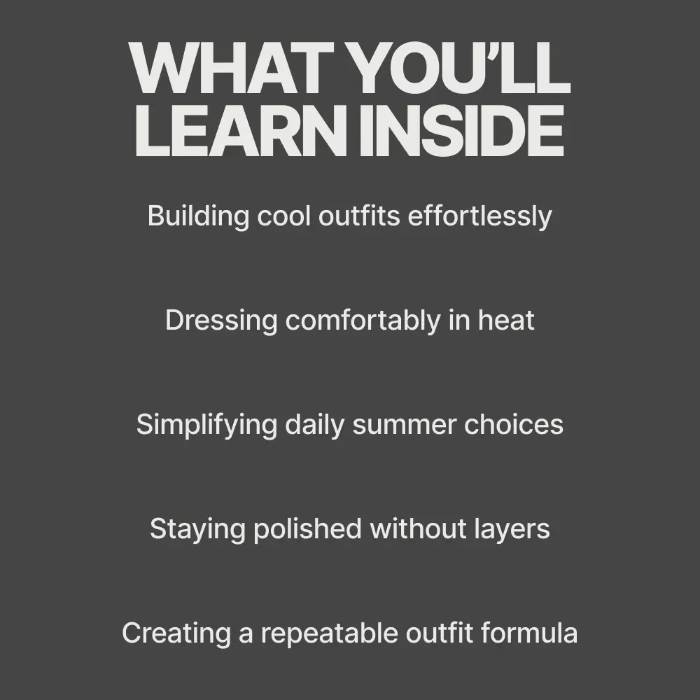Easy Breezy Looks for Long Bright Summer Days – eBook of Seasonal Outfit Ideas for Summer, Heat-Ready Style Guide, AI Outfit Planning, Casual to Workwear Looks