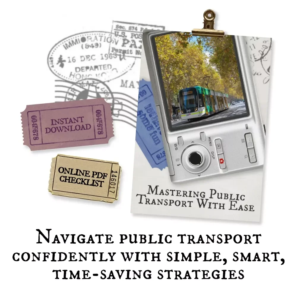 Mastering Public Transport With Ease Checklist | how to use public transport like a local | Travel Planning Guide for Confident City Navigation